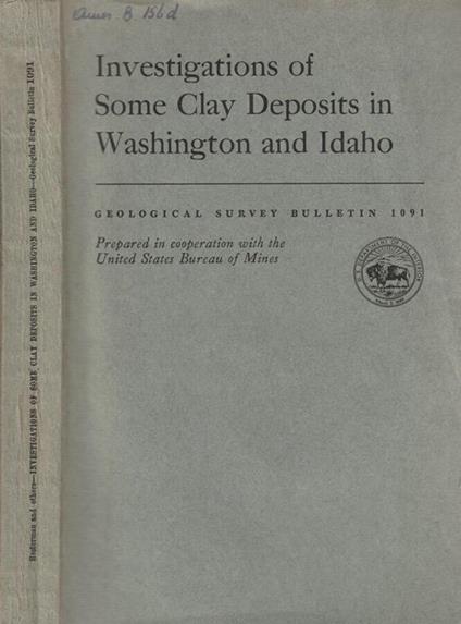 Investigations of some clay deposits in Washigton and Idaho - copertina