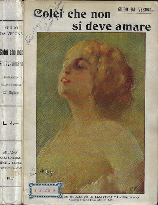 Colei che non si deve amare - Guido Da Verona - copertina