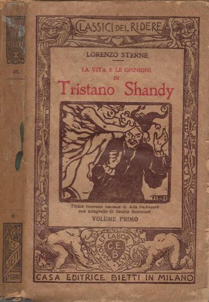 La vita e le opinioni di Tristano Shandy. Vol. I - Laurence Sterne - copertina