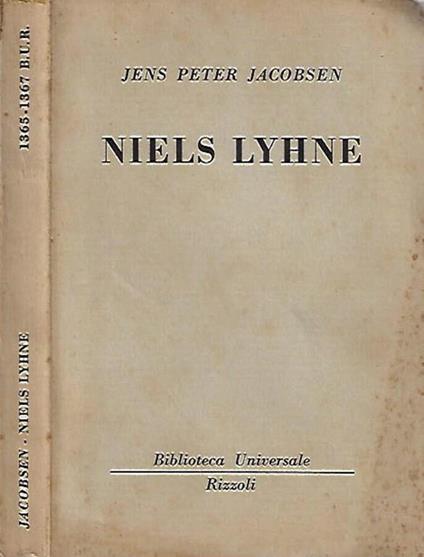 Niels Lyhne - Jens Peter Jacobsen - copertina