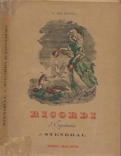 Ricordi d'egotismo - Stendhal - copertina