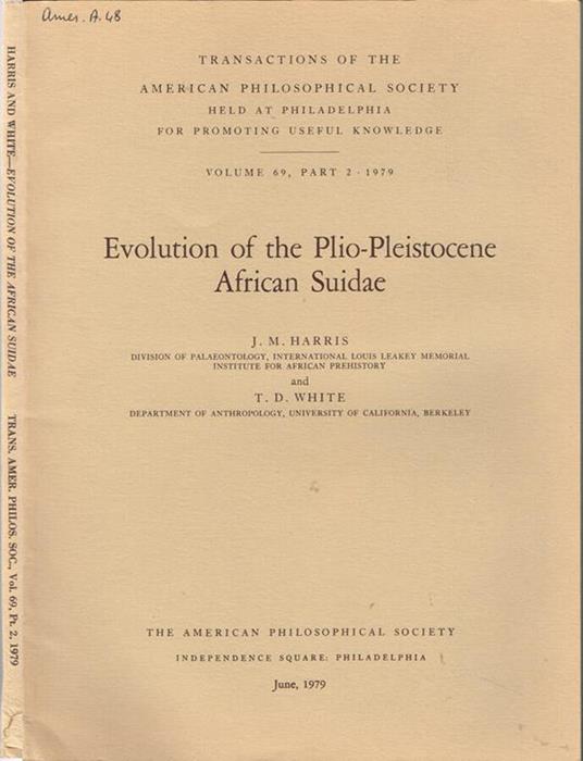 Evolution of the Plio-Pleistocene African Suidae - copertina