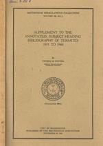 Supplement to the annotated, subject-heading bibliography of termites 1955 to 1960