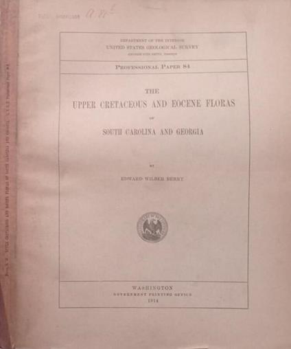 The upper cretaceous and eocene floras of south Carolina and Georgia - copertina