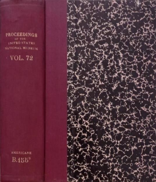 Proceedings of the United States National Museum Vol.72 - copertina