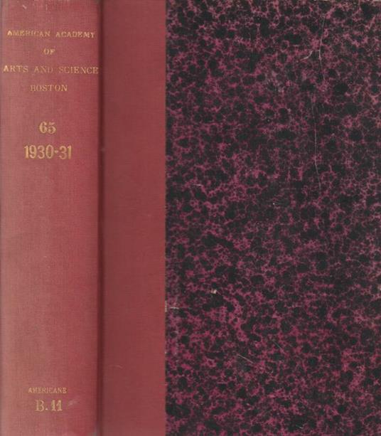Proceedings of the American Academy of Arts and Sciences - Edward Sapir - copertina
