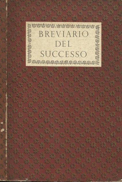 Breviario del successo - copertina