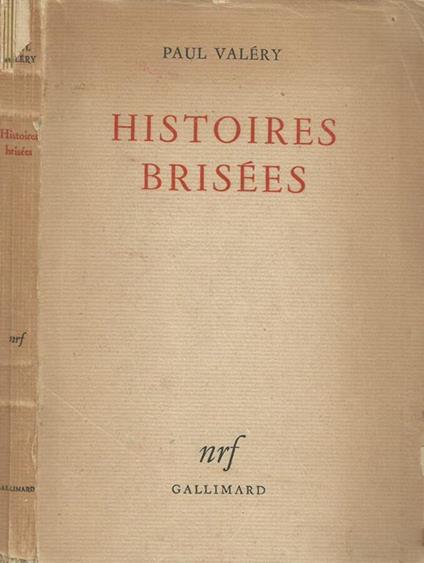 Historie Brisees - Paul Valéry - copertina