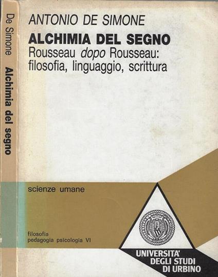 Alchimia del segno - Antonio De Simone - copertina