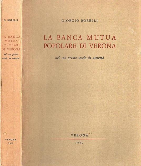 La Banca Mutua Popolare di Verona - Giorgio Borelli - copertina