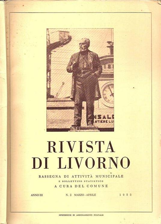 Rivista di Livorno. Anno III n. 2 - copertina