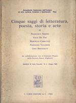 Cinque saggi di letteratura, poesia, storia e arte