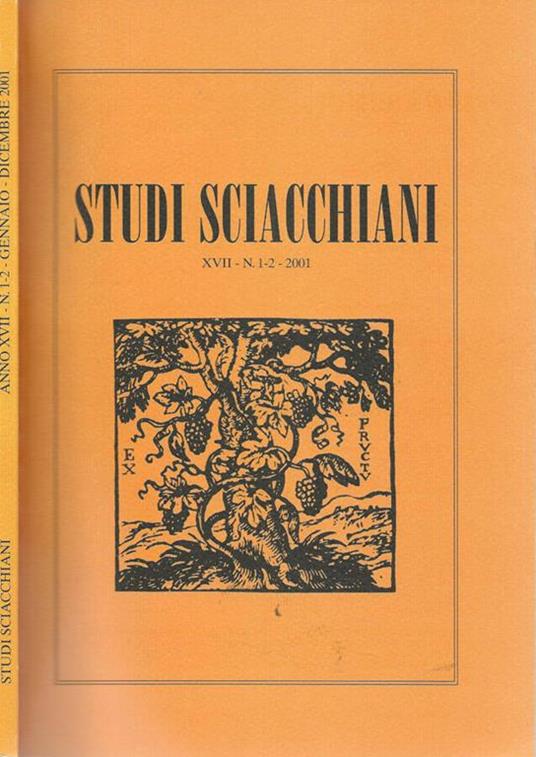 Studi sciacchiani XVII-N.1-2-2001 - copertina