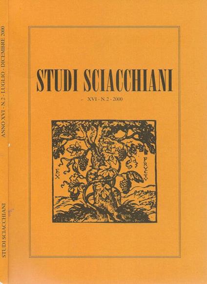 Studi sciacchiani XVI-N.2-2000 - copertina