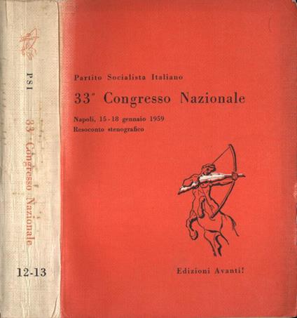 33 Congresso Nazionale - copertina