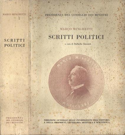 Scritti politici - Marco Minghetti - copertina