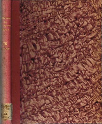 Proceedings of the American Academy of Arts and Sciences - copertina