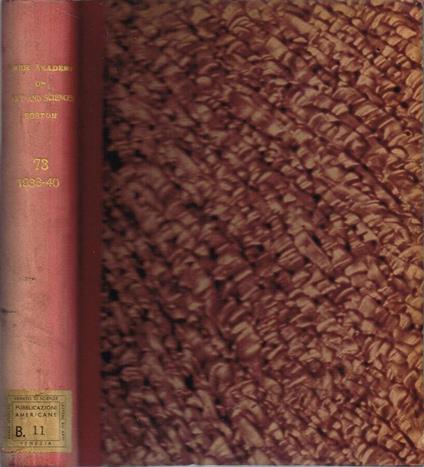 Proceedings of the American Academy of Arts and Sciences - copertina