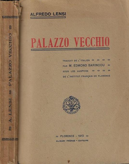 Palazzo Vecchio - Alfredo Lensi - copertina