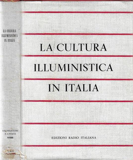 La cultura illuministica in Italia - copertina