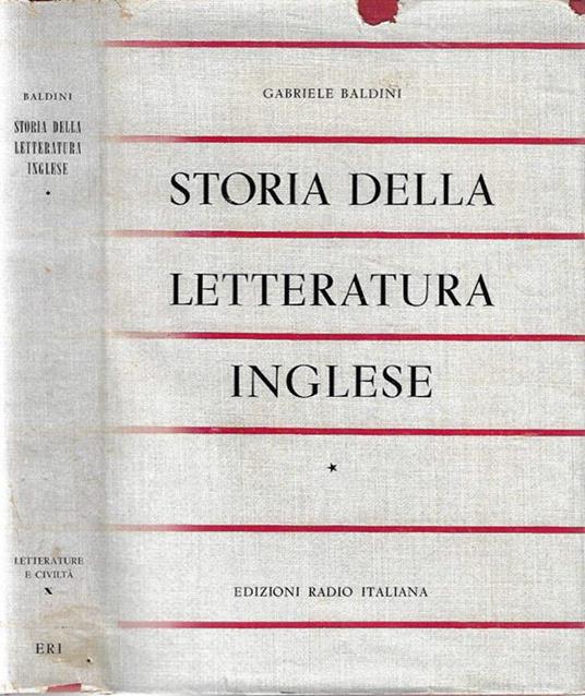 Storia della letteratura inglese - Gabriele Baldini - copertina