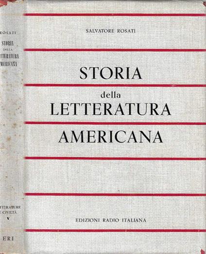 Storia della letteratura americana - Salvatore Rosati - copertina