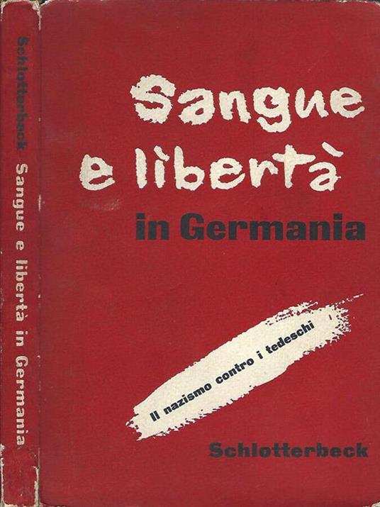 Sangue e libertà in Germania - copertina