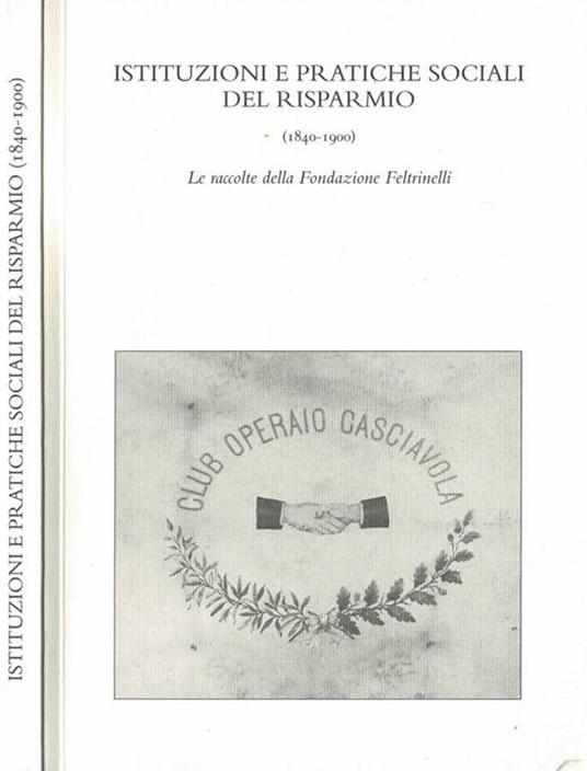 Istituzioni e pratiche sociali del risparmio - David Bidussa - copertina