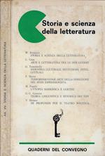 Storia e scienza della letteratura