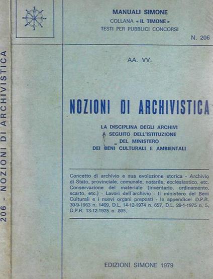 Nozioni di archivistica