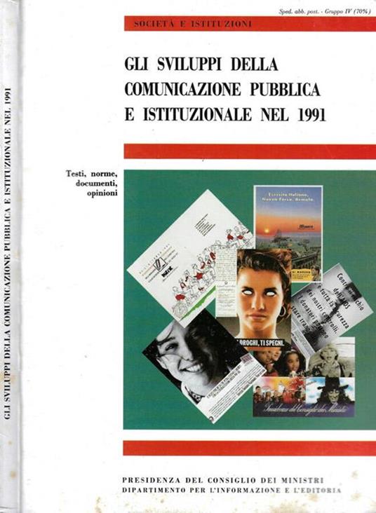 Gli sviluppi della comunicazione pubblica e istituzionale nel 1991 - copertina