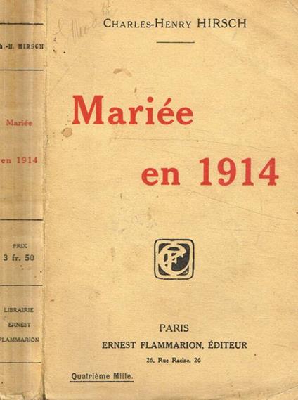 Mariée en 1914 - copertina