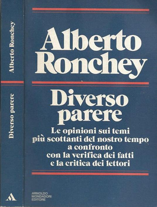Diverso parere - Alberto Ronchey - copertina