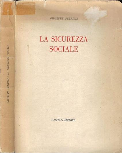 La sicurezza sociale - Giuseppe Petrilli - copertina