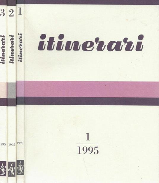 Itinerari 1,2,3 -1995 - copertina