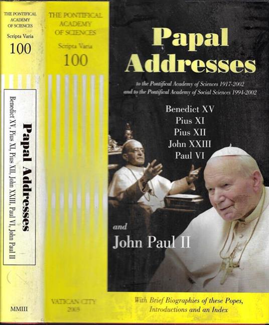 Papal addresses - copertina