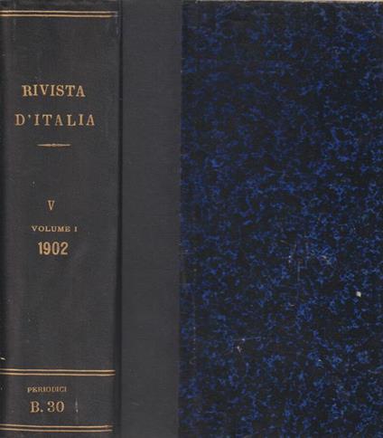 Rivista d'Italia - Anno V - Volume I - Angelico da Civitavecchia - copertina