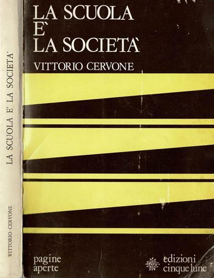 La scuola e la società - Vittorio Cervone - copertina