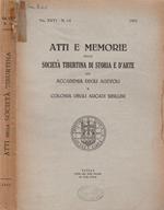 Atti e Memorie della Società Tiburtina di Storia e d'Arte già Accademia degli Agevoli e Colonia degli Arcadi Sibillini