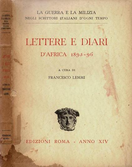 Lettere e Diari d'Africa 1895-96 - Francesco Lemmi - copertina