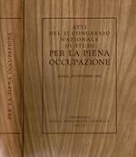 Atti del II Convegno Nazionale di Studi per la piena occupazione