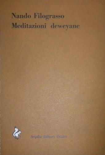 Meditazioni deweyane - Nando Filograsso - copertina