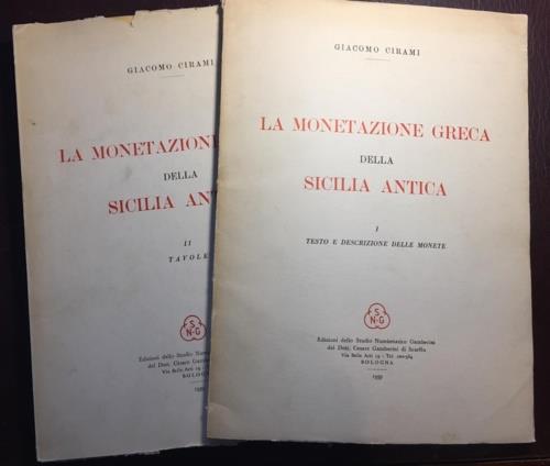 Monetazione Greca della Sicilia Antica. Volume I - Testo e descrizione - copertina