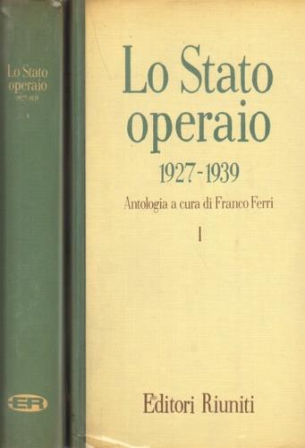 Lo Stato operaio 1927 - 1939. Antologia - copertina