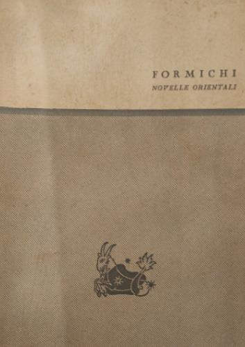 Novelle orientali - Carlo Formichi - copertina