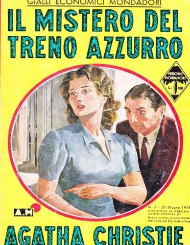 Il mistero del treno azzurro - Agatha Christie - copertina