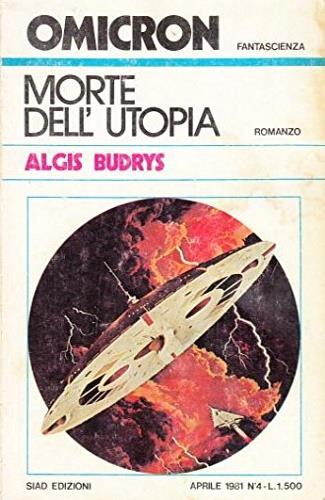 Morte dell'utopia - Algis Budrys - copertina