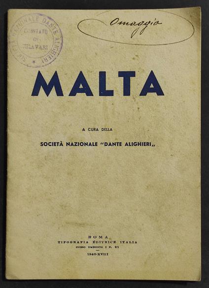 Malta - copertina