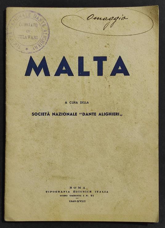 Malta - copertina