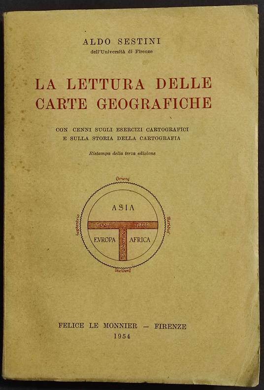 Lettura delle Carte Geografiche - Aldo Sestini - copertina